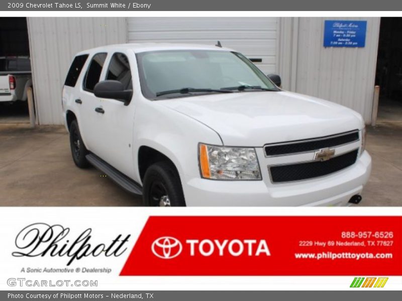 Summit White / Ebony 2009 Chevrolet Tahoe LS