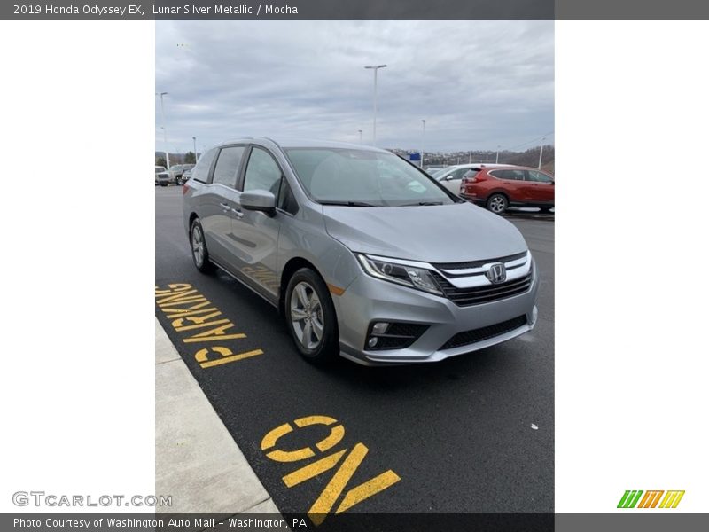 Lunar Silver Metallic / Mocha 2019 Honda Odyssey EX