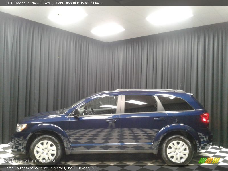 Contusion Blue Pearl / Black 2018 Dodge Journey SE AWD