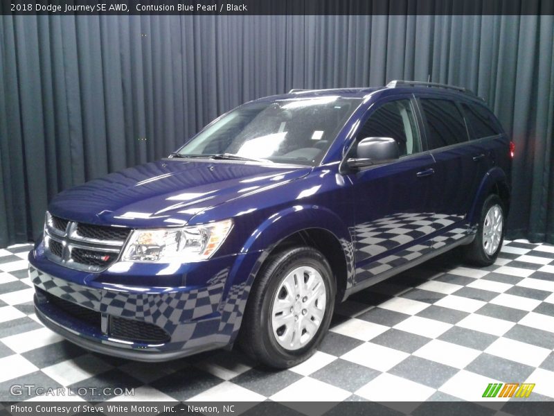 Contusion Blue Pearl / Black 2018 Dodge Journey SE AWD