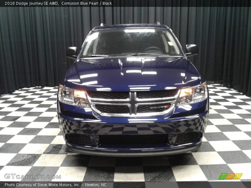 Contusion Blue Pearl / Black 2018 Dodge Journey SE AWD
