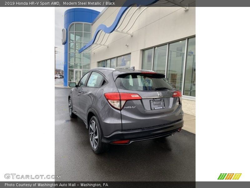 Modern Steel Metallic / Black 2019 Honda HR-V Sport AWD