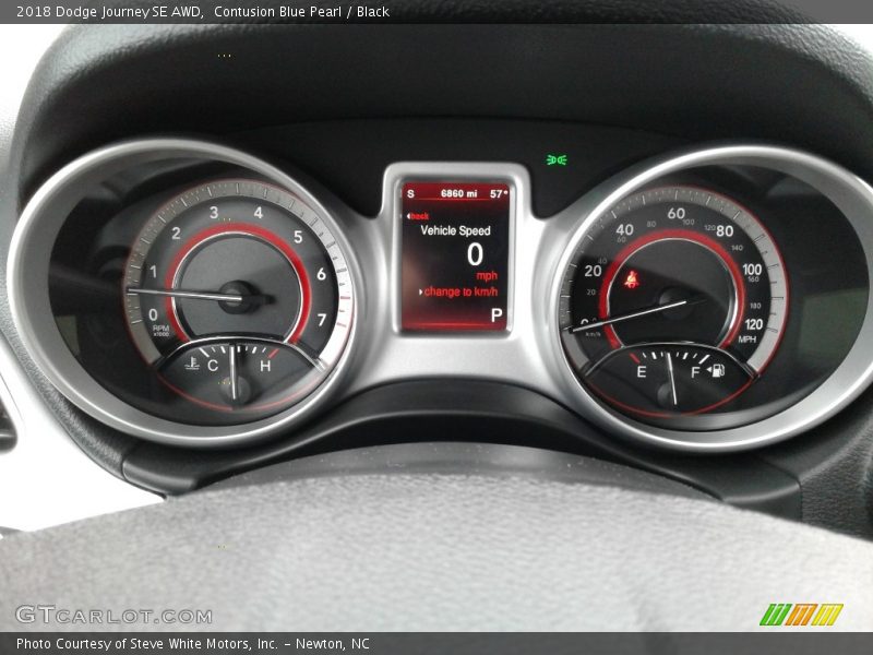 Contusion Blue Pearl / Black 2018 Dodge Journey SE AWD