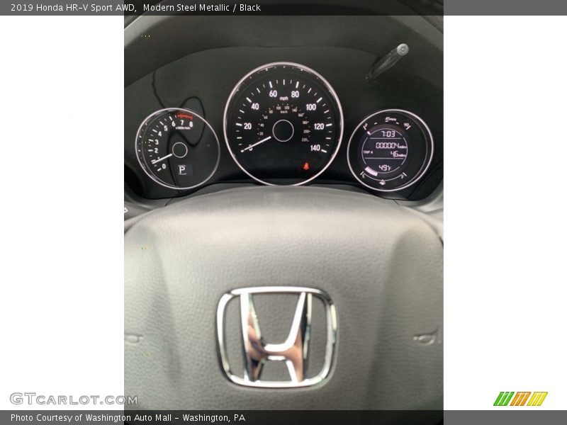 Modern Steel Metallic / Black 2019 Honda HR-V Sport AWD