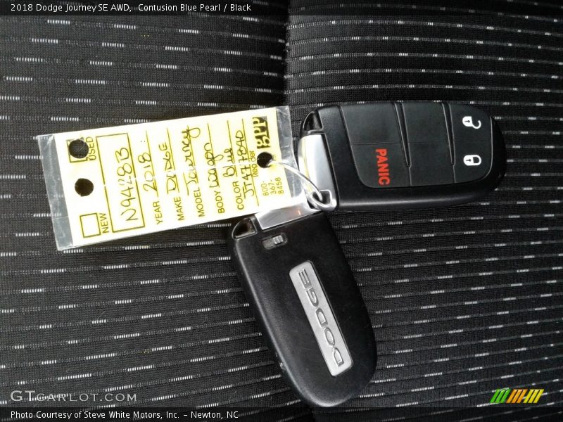 Contusion Blue Pearl / Black 2018 Dodge Journey SE AWD