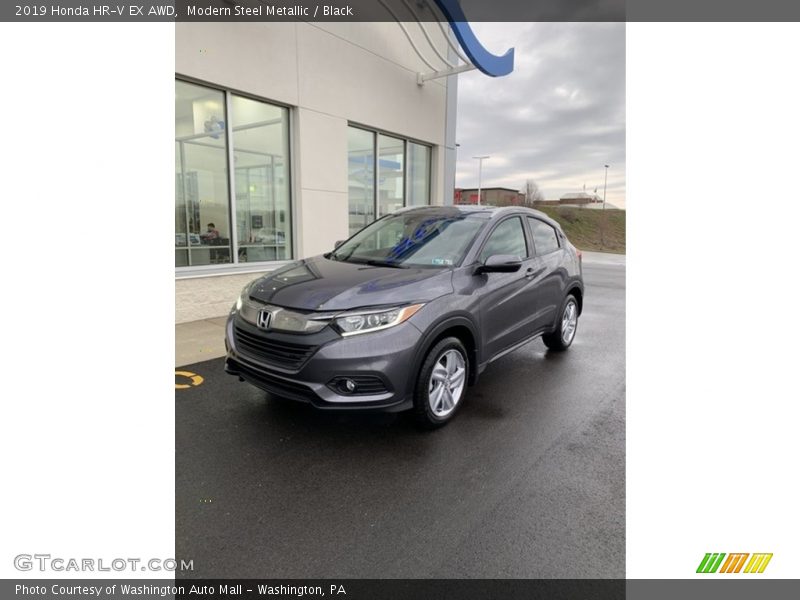 Modern Steel Metallic / Black 2019 Honda HR-V EX AWD