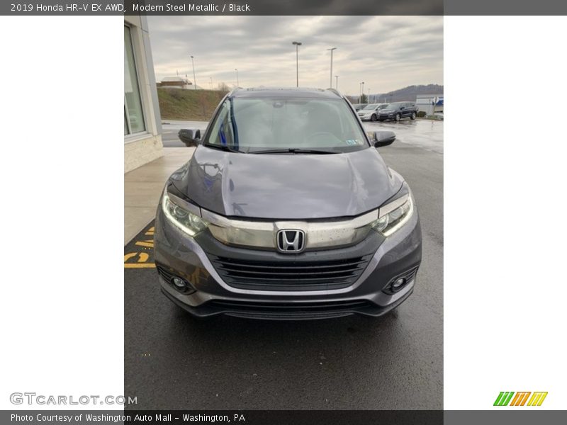 Modern Steel Metallic / Black 2019 Honda HR-V EX AWD
