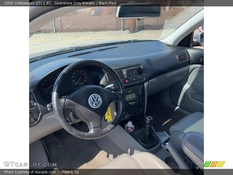 Silverstone Grey Metallic / Black/Red 2005 Volkswagen GTI 1.8T