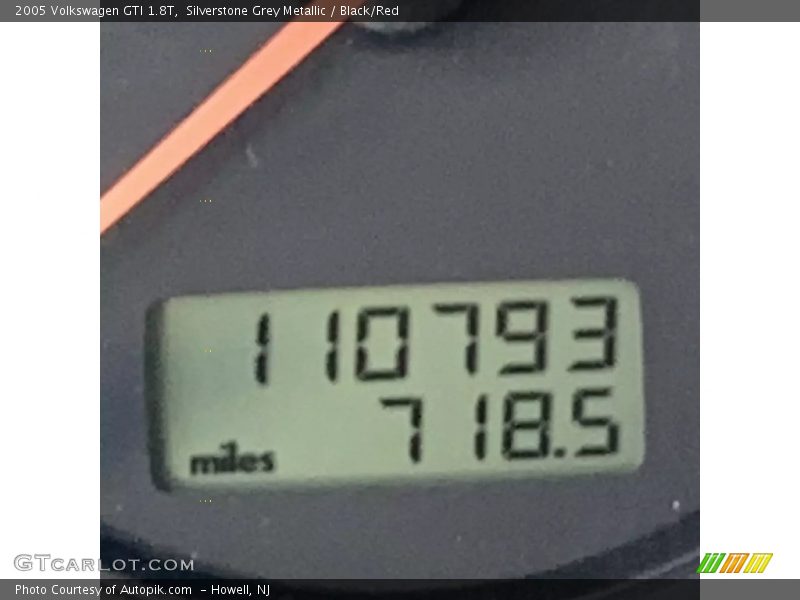 Silverstone Grey Metallic / Black/Red 2005 Volkswagen GTI 1.8T