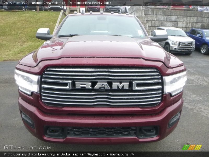 Delmonico Red Pearl / Black 2019 Ram 3500 Laramie Crew Cab 4x4