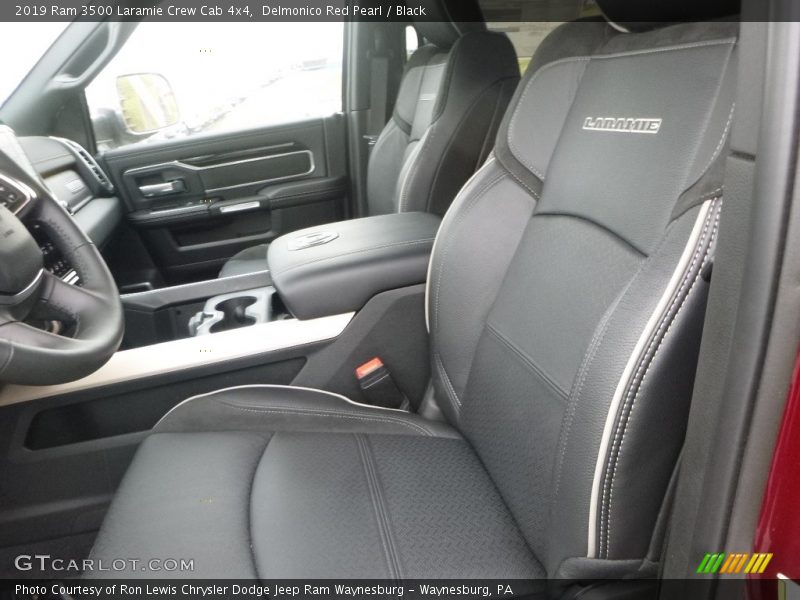 Front Seat of 2019 3500 Laramie Crew Cab 4x4