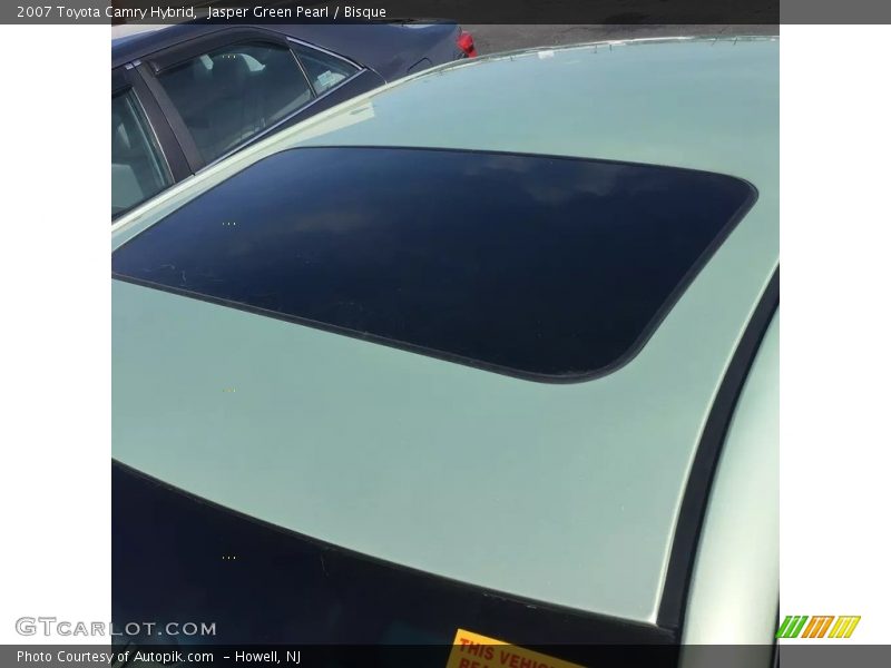Jasper Green Pearl / Bisque 2007 Toyota Camry Hybrid