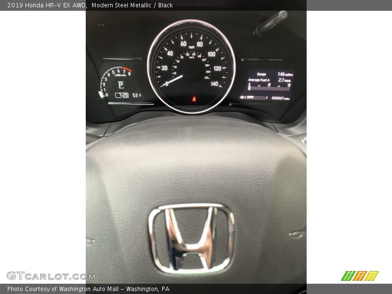 Modern Steel Metallic / Black 2019 Honda HR-V EX AWD