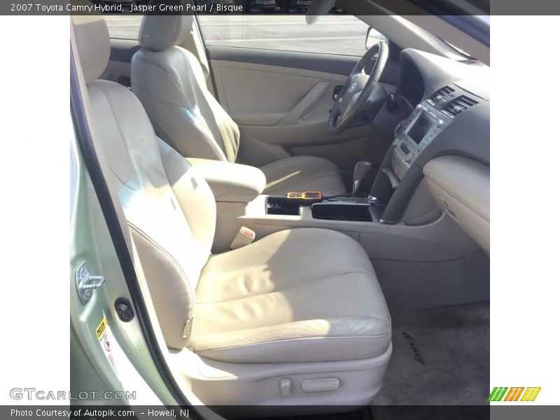 Jasper Green Pearl / Bisque 2007 Toyota Camry Hybrid