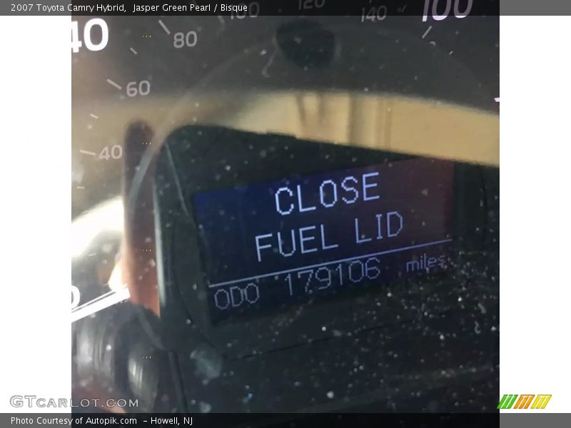 Jasper Green Pearl / Bisque 2007 Toyota Camry Hybrid