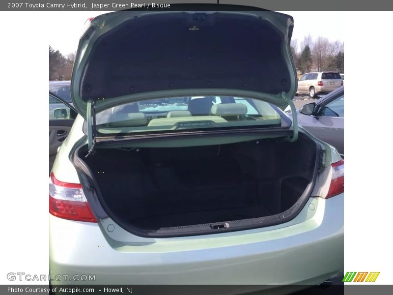 Jasper Green Pearl / Bisque 2007 Toyota Camry Hybrid
