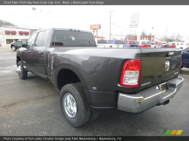Black / Black/Light Frost Beige 2019 Ram 3500 Big Horn Crew Cab 4x4