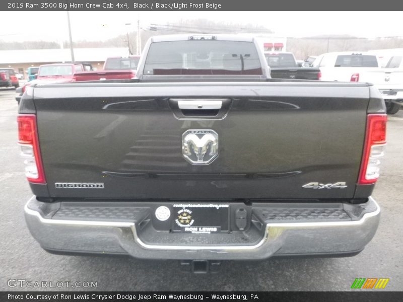 Black / Black/Light Frost Beige 2019 Ram 3500 Big Horn Crew Cab 4x4