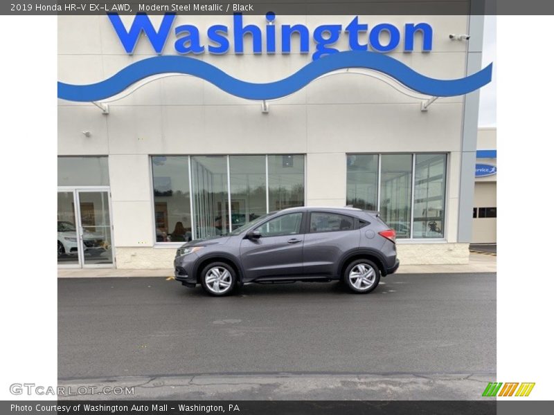 Modern Steel Metallic / Black 2019 Honda HR-V EX-L AWD