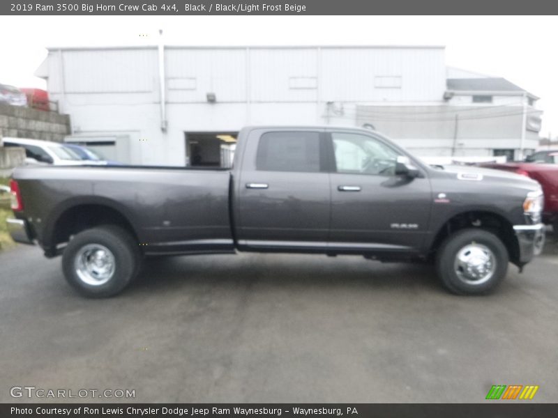 Black / Black/Light Frost Beige 2019 Ram 3500 Big Horn Crew Cab 4x4