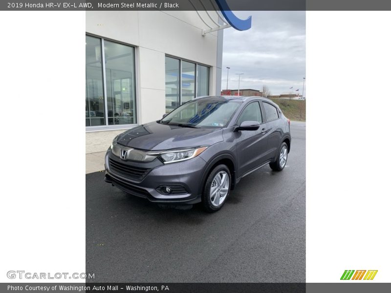 Modern Steel Metallic / Black 2019 Honda HR-V EX-L AWD