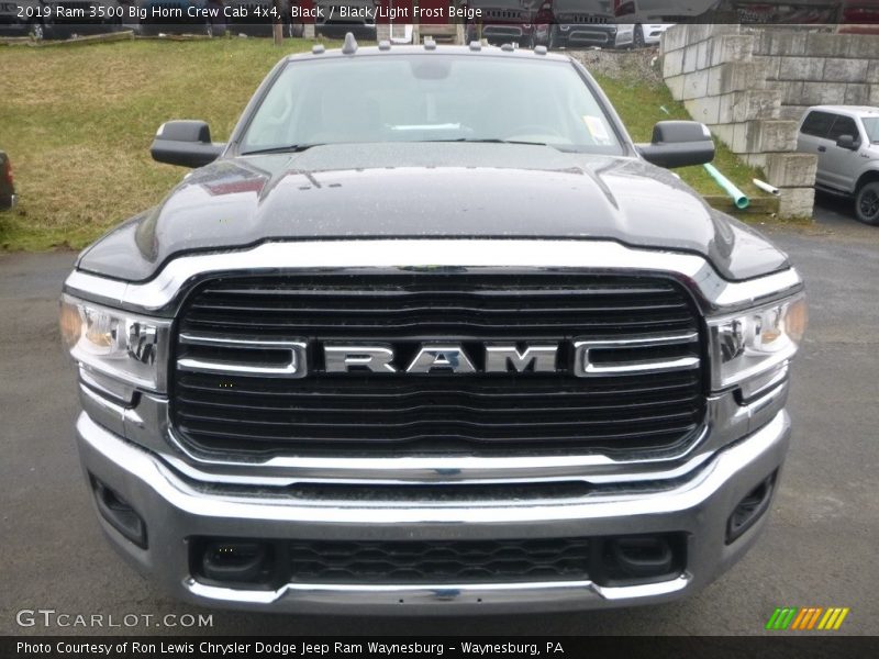 Black / Black/Light Frost Beige 2019 Ram 3500 Big Horn Crew Cab 4x4