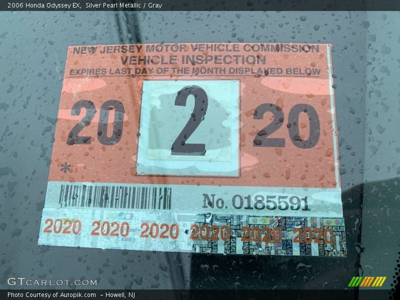 Silver Pearl Metallic / Gray 2006 Honda Odyssey EX