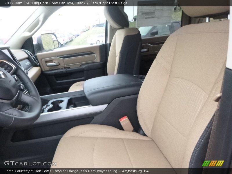 Black / Black/Light Frost Beige 2019 Ram 3500 Big Horn Crew Cab 4x4