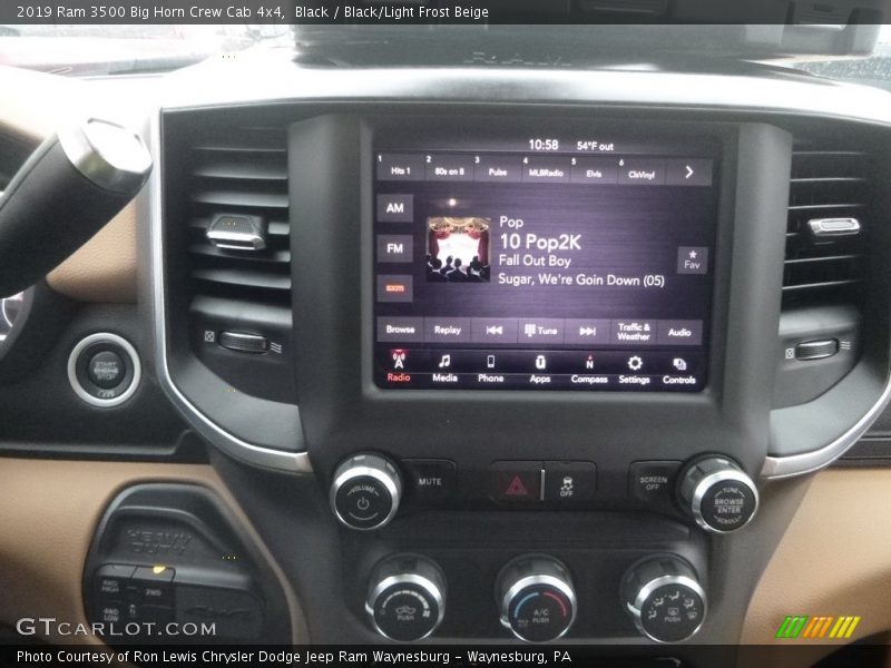 Controls of 2019 3500 Big Horn Crew Cab 4x4