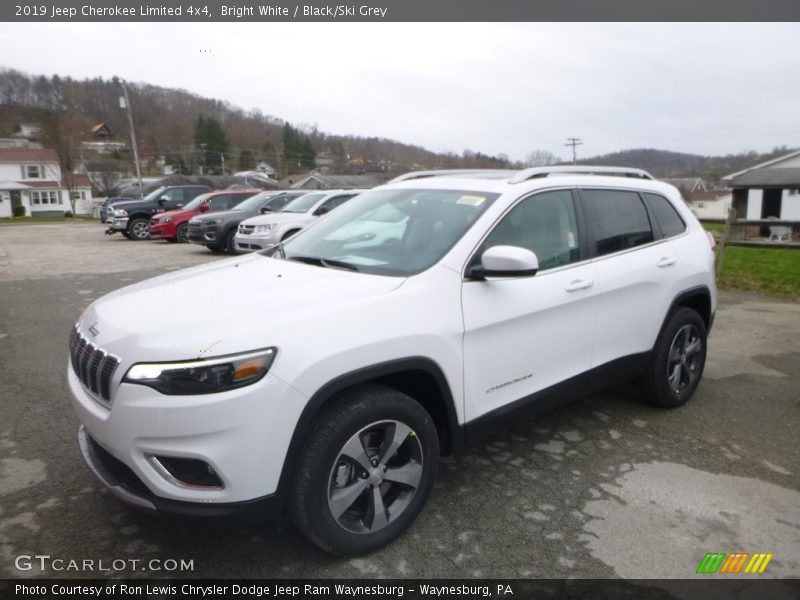 Bright White / Black/Ski Grey 2019 Jeep Cherokee Limited 4x4