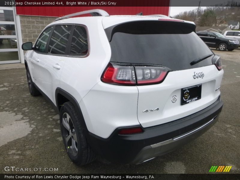 Bright White / Black/Ski Grey 2019 Jeep Cherokee Limited 4x4