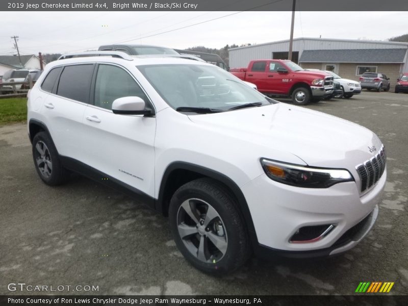 Bright White / Black/Ski Grey 2019 Jeep Cherokee Limited 4x4