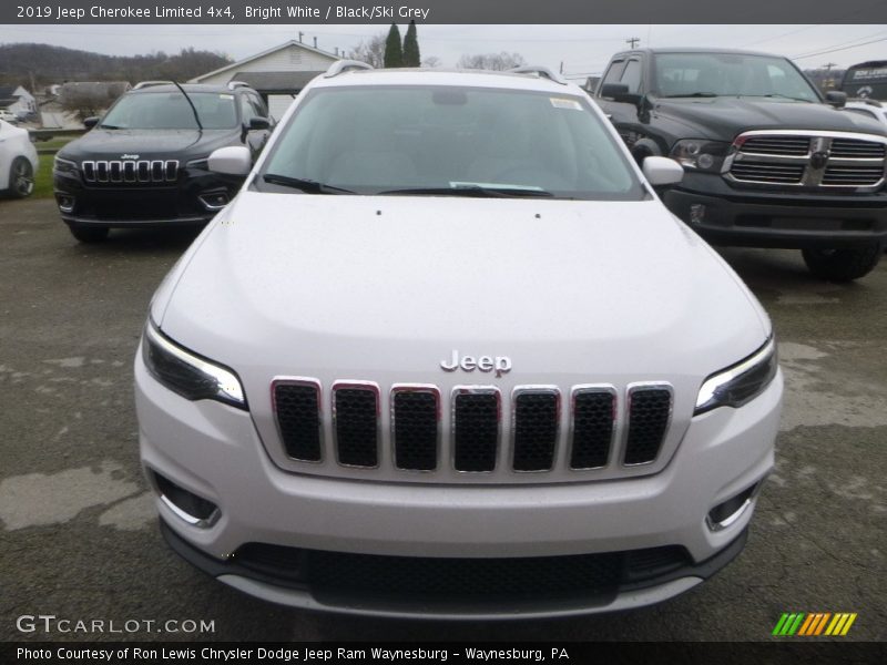 Bright White / Black/Ski Grey 2019 Jeep Cherokee Limited 4x4