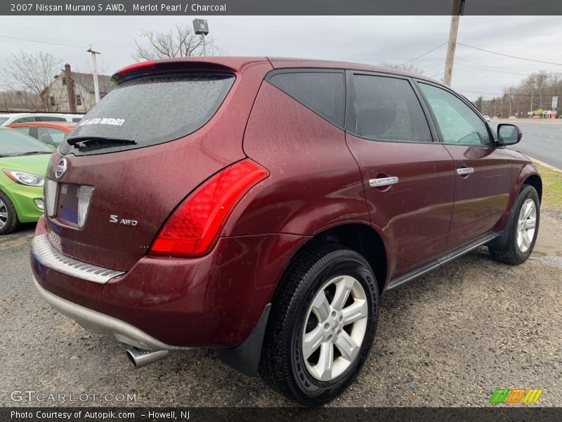 Merlot Pearl / Charcoal 2007 Nissan Murano S AWD