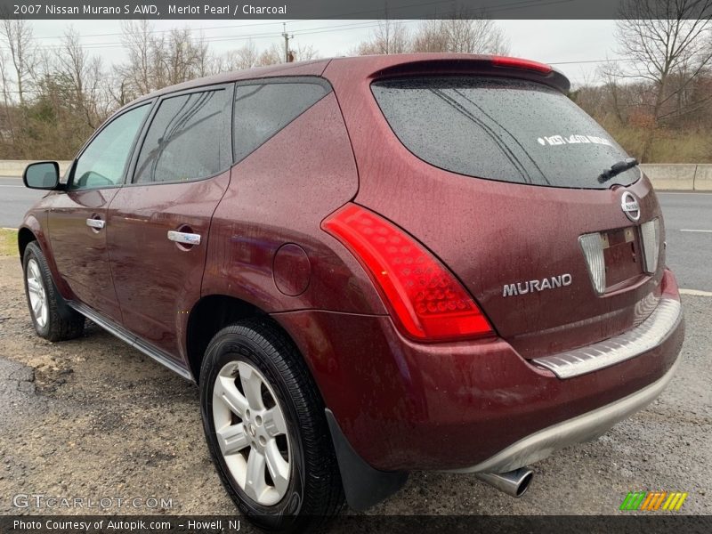 Merlot Pearl / Charcoal 2007 Nissan Murano S AWD