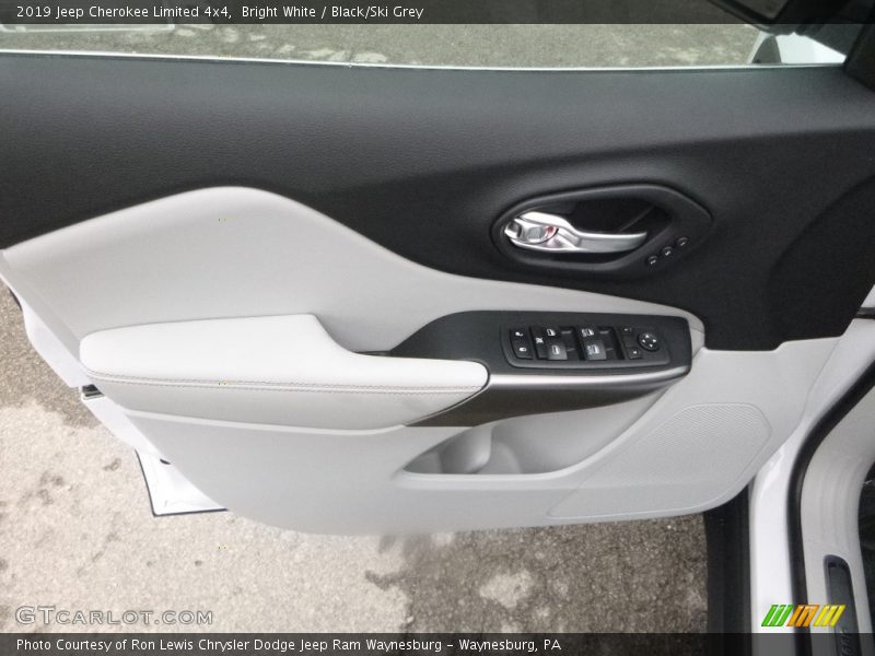 Bright White / Black/Ski Grey 2019 Jeep Cherokee Limited 4x4