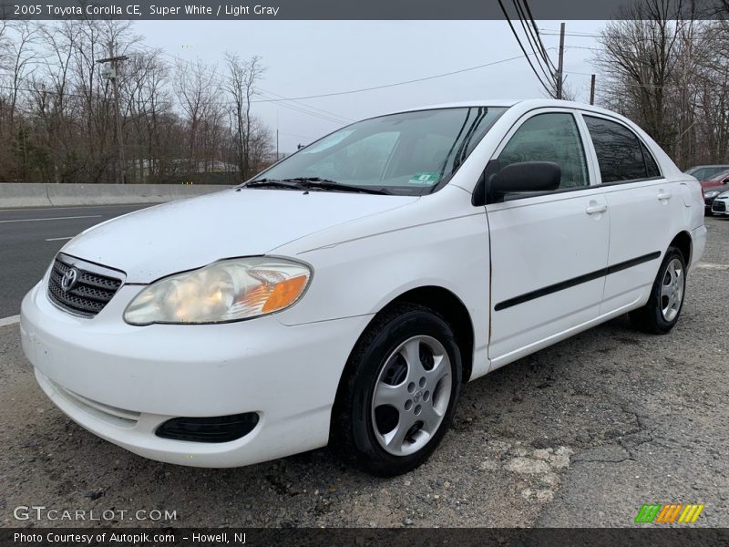 Super White / Light Gray 2005 Toyota Corolla CE