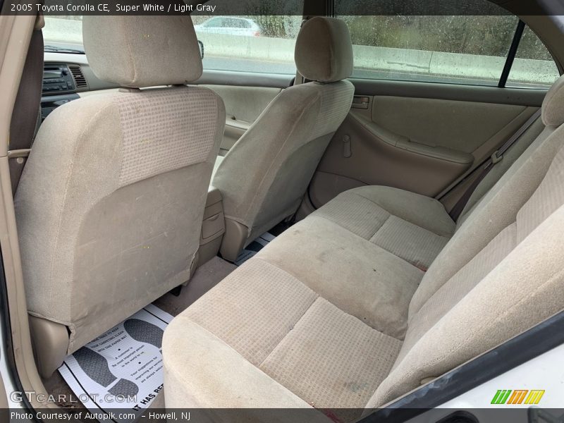 Super White / Light Gray 2005 Toyota Corolla CE