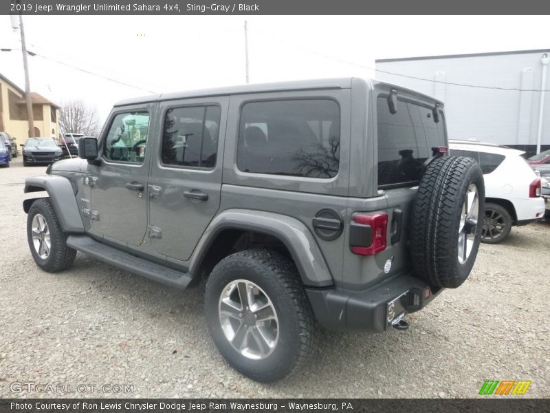 Sting-Gray / Black 2019 Jeep Wrangler Unlimited Sahara 4x4