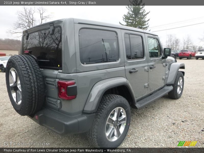 Sting-Gray / Black 2019 Jeep Wrangler Unlimited Sahara 4x4
