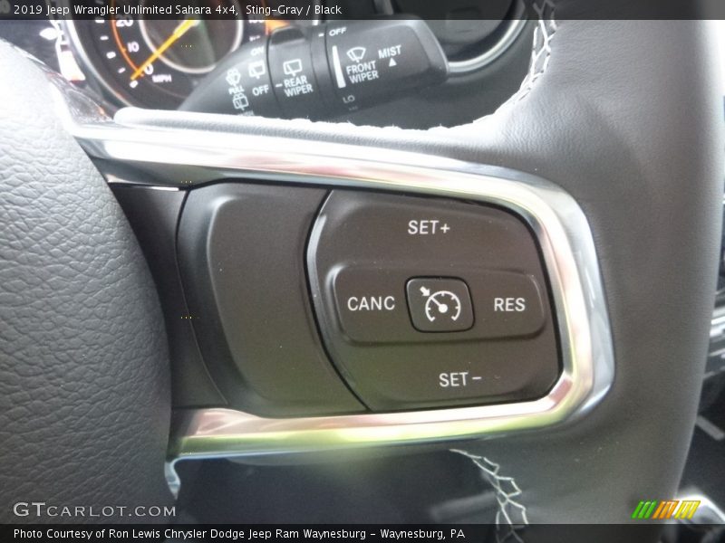 Sting-Gray / Black 2019 Jeep Wrangler Unlimited Sahara 4x4