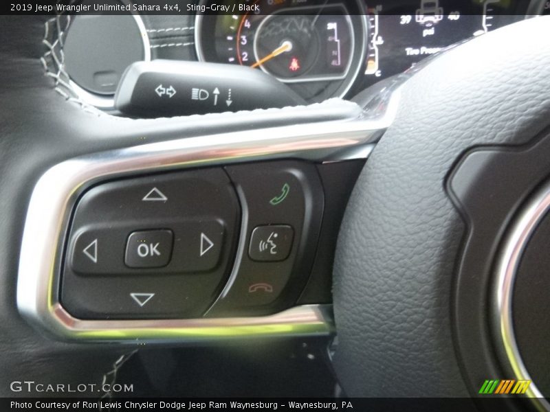 Sting-Gray / Black 2019 Jeep Wrangler Unlimited Sahara 4x4