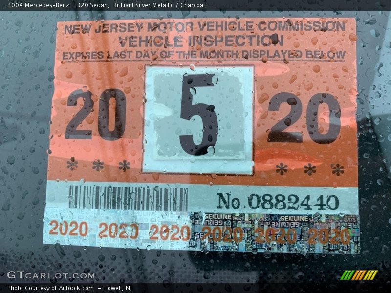 Brilliant Silver Metallic / Charcoal 2004 Mercedes-Benz E 320 Sedan