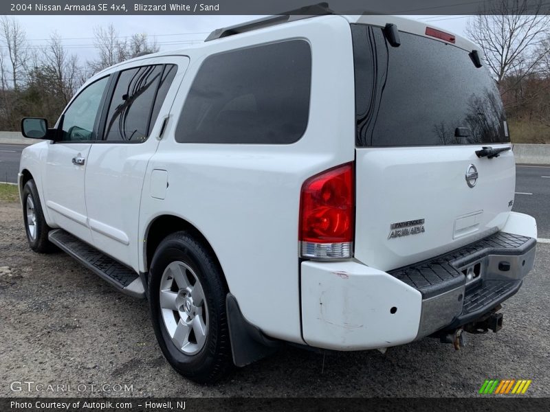 Blizzard White / Sand 2004 Nissan Armada SE 4x4