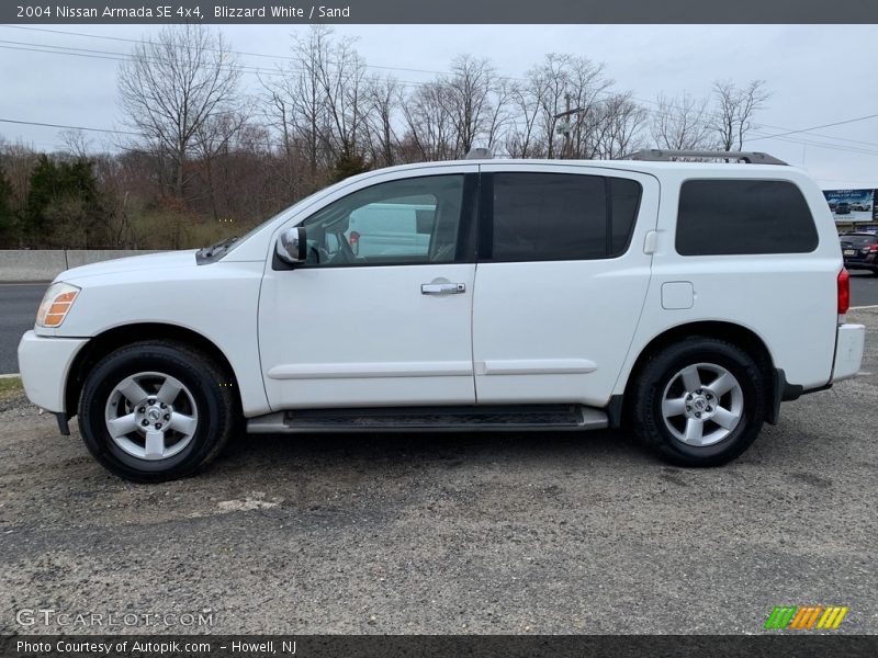 Blizzard White / Sand 2004 Nissan Armada SE 4x4