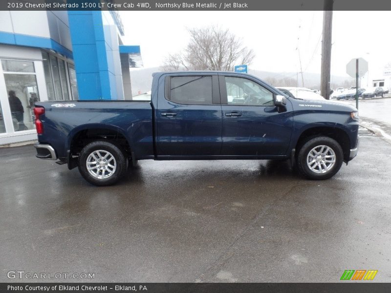 Northsky Blue Metallic / Jet Black 2019 Chevrolet Silverado 1500 LT Crew Cab 4WD