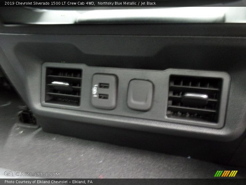 Northsky Blue Metallic / Jet Black 2019 Chevrolet Silverado 1500 LT Crew Cab 4WD