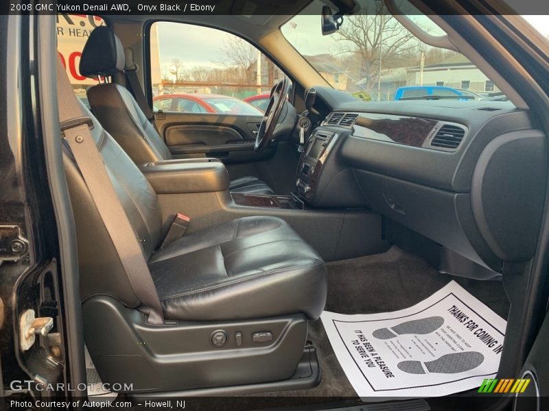 Onyx Black / Ebony 2008 GMC Yukon Denali AWD