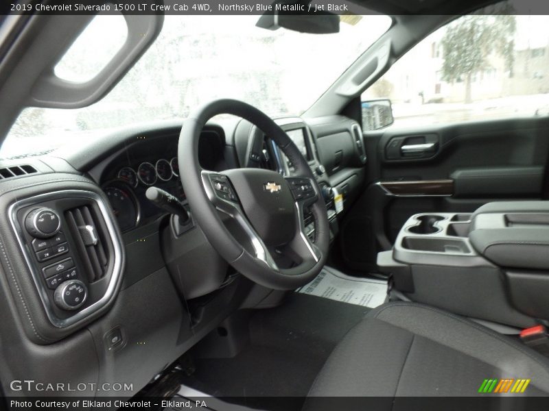 Northsky Blue Metallic / Jet Black 2019 Chevrolet Silverado 1500 LT Crew Cab 4WD