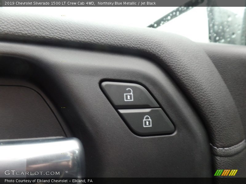 Northsky Blue Metallic / Jet Black 2019 Chevrolet Silverado 1500 LT Crew Cab 4WD